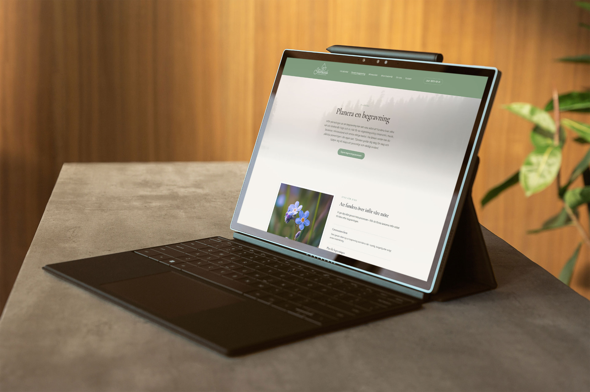 Exempel på webbdesign och hemsida av Skogen Design
